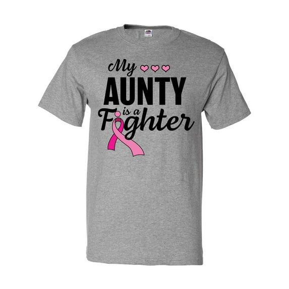 Inktastic Breast Cancer Awareness My Aunty is a Fighter T-Shirt