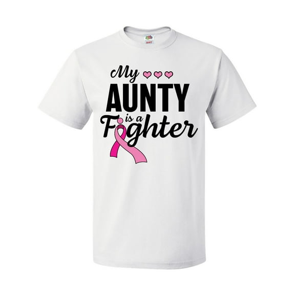 Inktastic Breast Cancer Awareness My Aunty is a Fighter T-Shirt