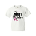 thumbnail image 1 of Inktastic Breast Cancer Awareness My Aunty is a Fighter Youth T-Shirt, 1 of 5