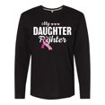 thumbnail image 1 of Inktastic Breast Cancer Awareness My Daughter is a Fighter Long Sleeve T-Shirt, 1 of 5