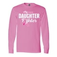 thumbnail image 1 of Inktastic Breast Cancer Awareness My Daughter is a Fighter Long Sleeve T-Shirt, 1 of 5