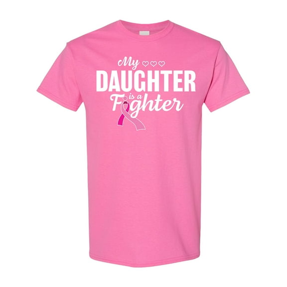 Inktastic Breast Cancer Awareness My Daughter is a Fighter T-Shirt