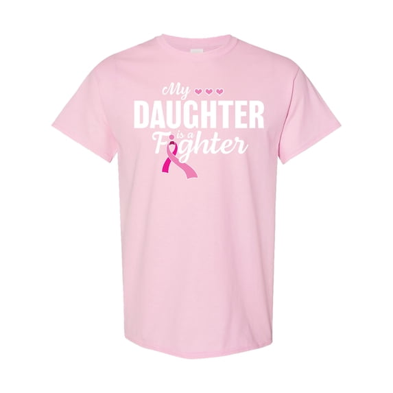 Inktastic Breast Cancer Awareness My Daughter is a Fighter T-Shirt