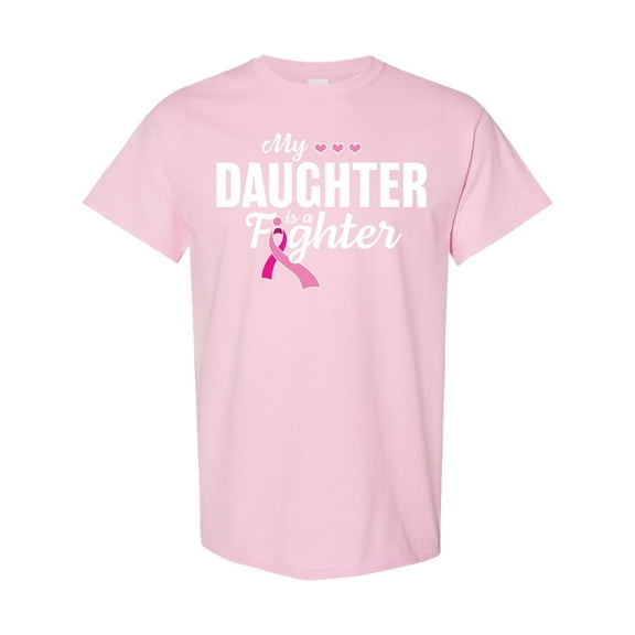 Inktastic Breast Cancer Awareness My Daughter is a Fighter T-Shirt