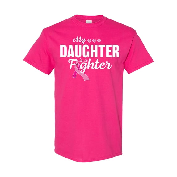Inktastic Breast Cancer Awareness My Daughter is a Fighter T-Shirt