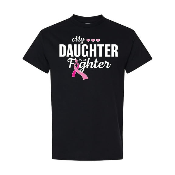 Inktastic Breast Cancer Awareness My Daughter is a Fighter T-Shirt
