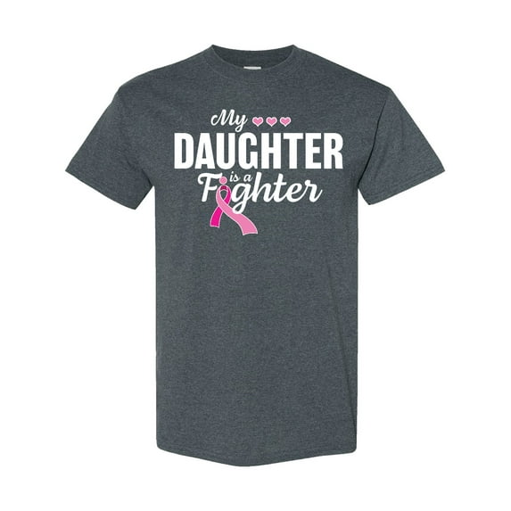 Inktastic Breast Cancer Awareness My Daughter is a Fighter T-Shirt