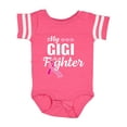 thumbnail image 1 of Inktastic Breast Cancer Awareness My Gigi is a Fighter Boys or Girls Baby Bodysuit, 1 of 5