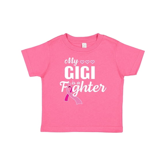 Inktastic Breast Cancer Awareness My Gigi is a Fighter Boys or Girls Baby T-Shirt