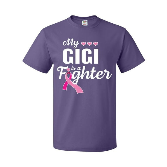 Inktastic Breast Cancer Awareness My Gigi is a Fighter T-Shirt