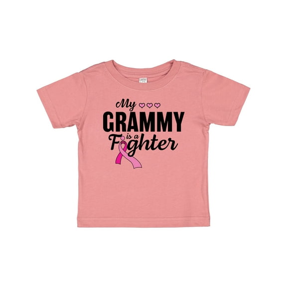 Inktastic Breast Cancer Awareness My Grammy is a Fighter Boys or Girls Baby T-Shirt