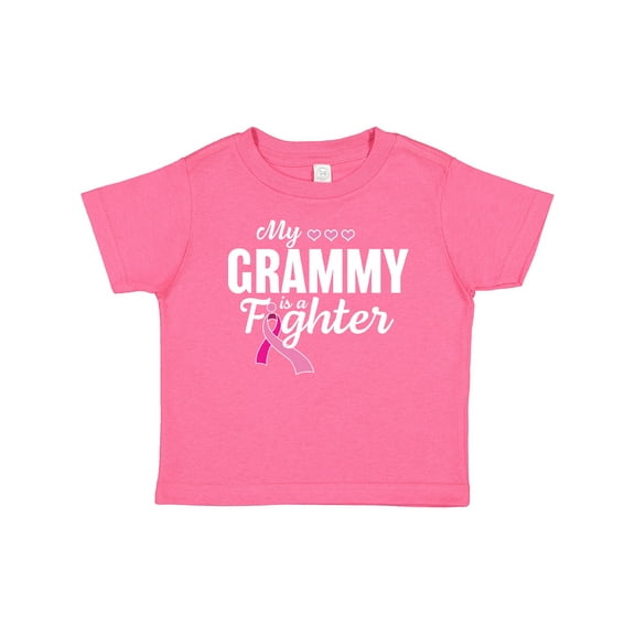 Inktastic Breast Cancer Awareness My Grammy is a Fighter Boys or Girls Baby T-Shirt