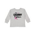 thumbnail image 1 of Inktastic Breast Cancer Awareness My Grammy is a Fighter Boys or Girls Long Sleeve Toddler T-Shirt, 1 of 5