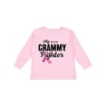 thumbnail image 1 of Inktastic Breast Cancer Awareness My Grammy is a Fighter Boys or Girls Long Sleeve Toddler T-Shirt, 1 of 5