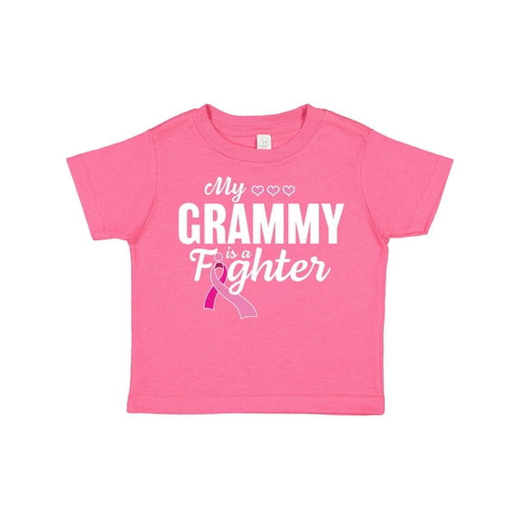 Inktastic Breast Cancer Awareness My Grammy is a Fighter Boys or Girls Toddler T-Shirt
