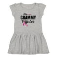 thumbnail image 1 of Inktastic Breast Cancer Awareness My Grammy is a Fighter Girls Toddler Dress, 1 of 5