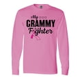 thumbnail image 1 of Inktastic Breast Cancer Awareness My Grammy is a Fighter Long Sleeve T-Shirt, 1 of 5