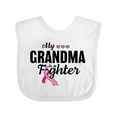 thumbnail image 1 of Inktastic Breast Cancer Awareness My Grandma is a Fighter Boys or Girls Baby Bib, 1 of 4