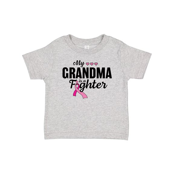 Inktastic Breast Cancer Awareness My Grandma is a Fighter Boys or Girls Baby T-Shirt