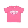 thumbnail image 1 of Inktastic Breast Cancer Awareness My Grandma is a Fighter Boys or Girls Baby T-Shirt, 1 of 5