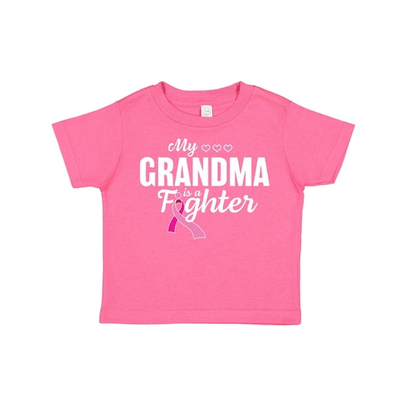 Inktastic Breast Cancer Awareness My Grandma is a Fighter Boys or Girls Toddler T-Shirt