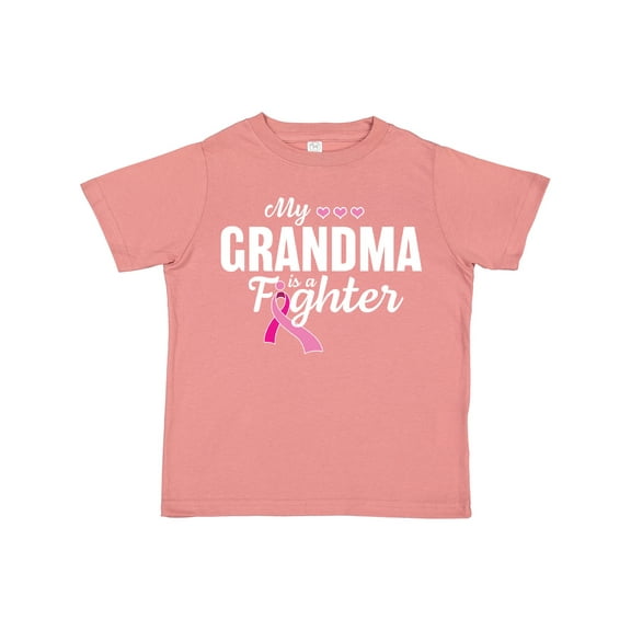 Inktastic Breast Cancer Awareness My Grandma is a Fighter Boys or Girls Toddler T-Shirt