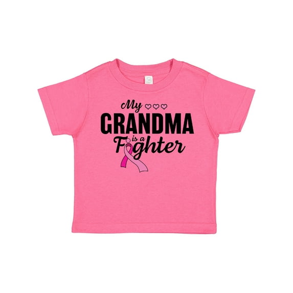Inktastic Breast Cancer Awareness My Grandma is a Fighter Boys or Girls Toddler T-Shirt