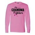 thumbnail image 1 of Inktastic Breast Cancer Awareness My Grandma is a Fighter Long Sleeve T-Shirt, 1 of 5