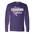 thumbnail image 1 of Inktastic Breast Cancer Awareness My Grandma is a Fighter Long Sleeve T-Shirt, 1 of 5
