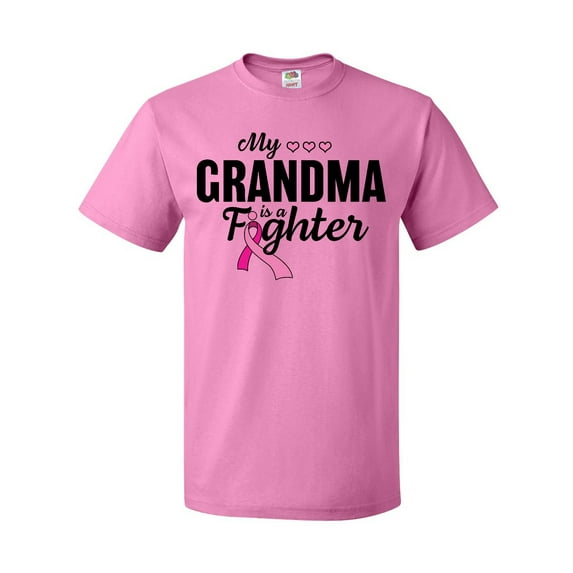 Inktastic Breast Cancer Awareness My Grandma is a Fighter T-Shirt