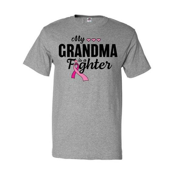 Inktastic Breast Cancer Awareness My Grandma is a Fighter T-Shirt