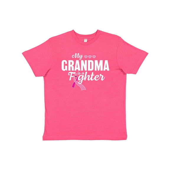 Inktastic Breast Cancer Awareness My Grandma is a Fighter Youth T-Shirt