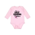 thumbnail image 1 of Inktastic Breast Cancer Awareness My Great Grandma is a Fighter Boys or Girls Long Sleeve Baby Bodysuit, 1 of 5