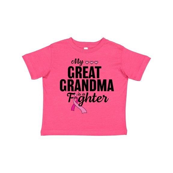 Inktastic Breast Cancer Awareness My Great Grandma is a Fighter Boys or Girls Toddler T-Shirt