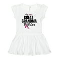 thumbnail image 1 of Inktastic Breast Cancer Awareness My Great Grandma is a Fighter Girls Baby Dress, 1 of 5