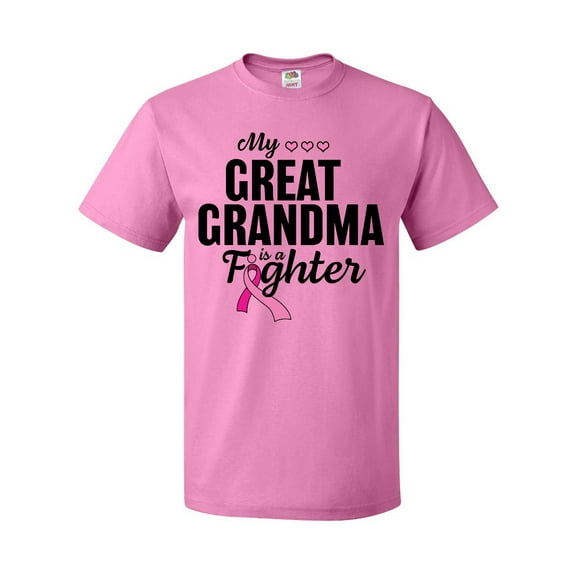 Inktastic Breast Cancer Awareness My Great Grandma is a Fighter T-Shirt
