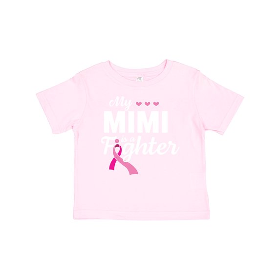 Inktastic Breast Cancer Awareness My Mimi is a Fighter Boys or Girls Baby T-Shirt