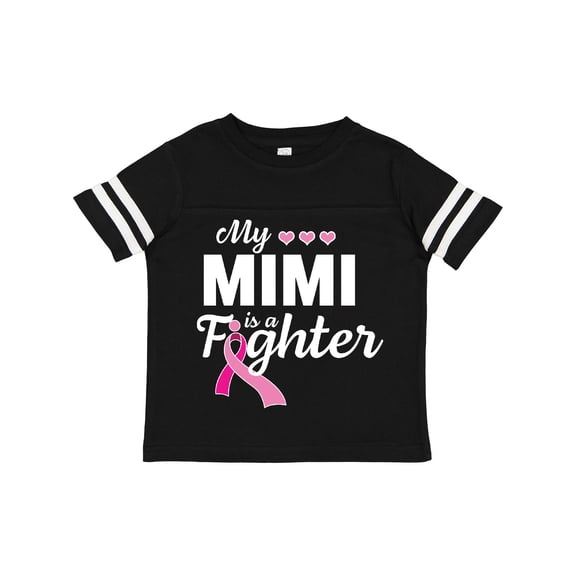 Inktastic Breast Cancer Awareness My Mimi is a Fighter Boys or Girls Toddler T-Shirt