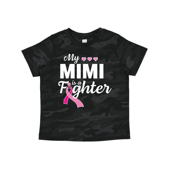 Inktastic Breast Cancer Awareness My Mimi is a Fighter Boys or Girls Toddler T-Shirt