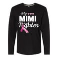 thumbnail image 1 of Inktastic Breast Cancer Awareness My Mimi is a Fighter Long Sleeve T-Shirt, 1 of 5