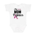 thumbnail image 1 of Inktastic Breast Cancer Awareness My Mom is a Fighter Boys or Girls Baby Bodysuit, 1 of 5