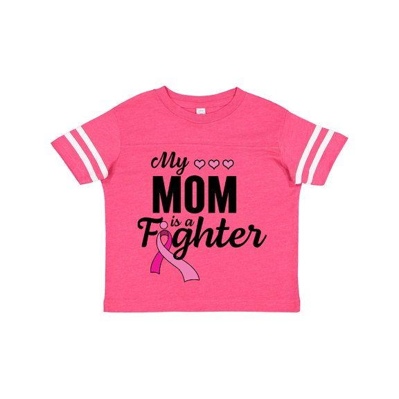 Inktastic Breast Cancer Awareness My Mom is a Fighter Boys or Girls Toddler T-Shirt
