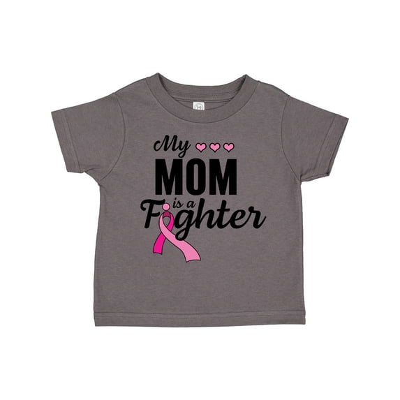 Inktastic Breast Cancer Awareness My Mom is a Fighter Boys or Girls Toddler T-Shirt