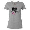 thumbnail image 1 of Inktastic Breast Cancer Awareness My Mom is a Fighter Women's T-Shirt, 1 of 5