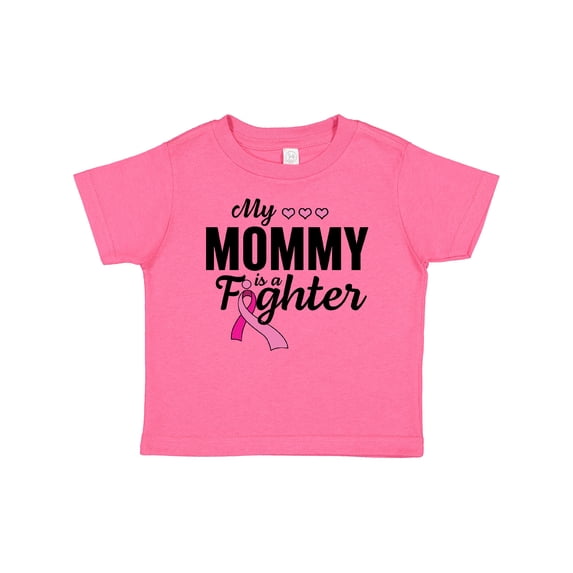 Inktastic Breast Cancer Awareness My Mommy is a Fighter Boys or Girls Baby T-Shirt