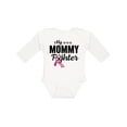 thumbnail image 1 of Inktastic Breast Cancer Awareness My Mommy is a Fighter Boys or Girls Long Sleeve Baby Bodysuit, 1 of 5