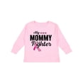 thumbnail image 1 of Inktastic Breast Cancer Awareness My Mommy is a Fighter Boys or Girls Long Sleeve Toddler T-Shirt, 1 of 5