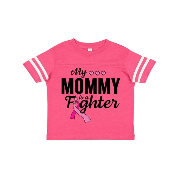 Inktastic Breast Cancer Awareness My Mommy is a Fighter Boys or Girls Toddler T-Shirt