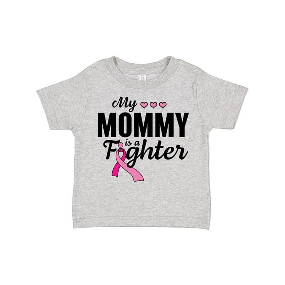 Inktastic Breast Cancer Awareness My Mommy is a Fighter Boys or Girls Toddler T-Shirt