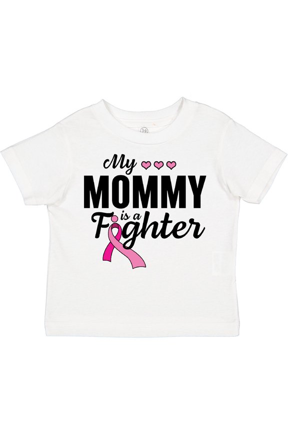 Breast Cancer Awareness My Mommy is a Fighter Boys or Girls Toddler T-Shirt